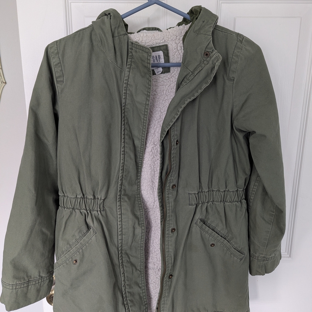 Gap Olive Green Hooded Jacket
